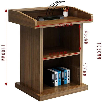 DHXIAMZ Acrylic Podium for Presentations and Events, Durable Design with Clear Visibility