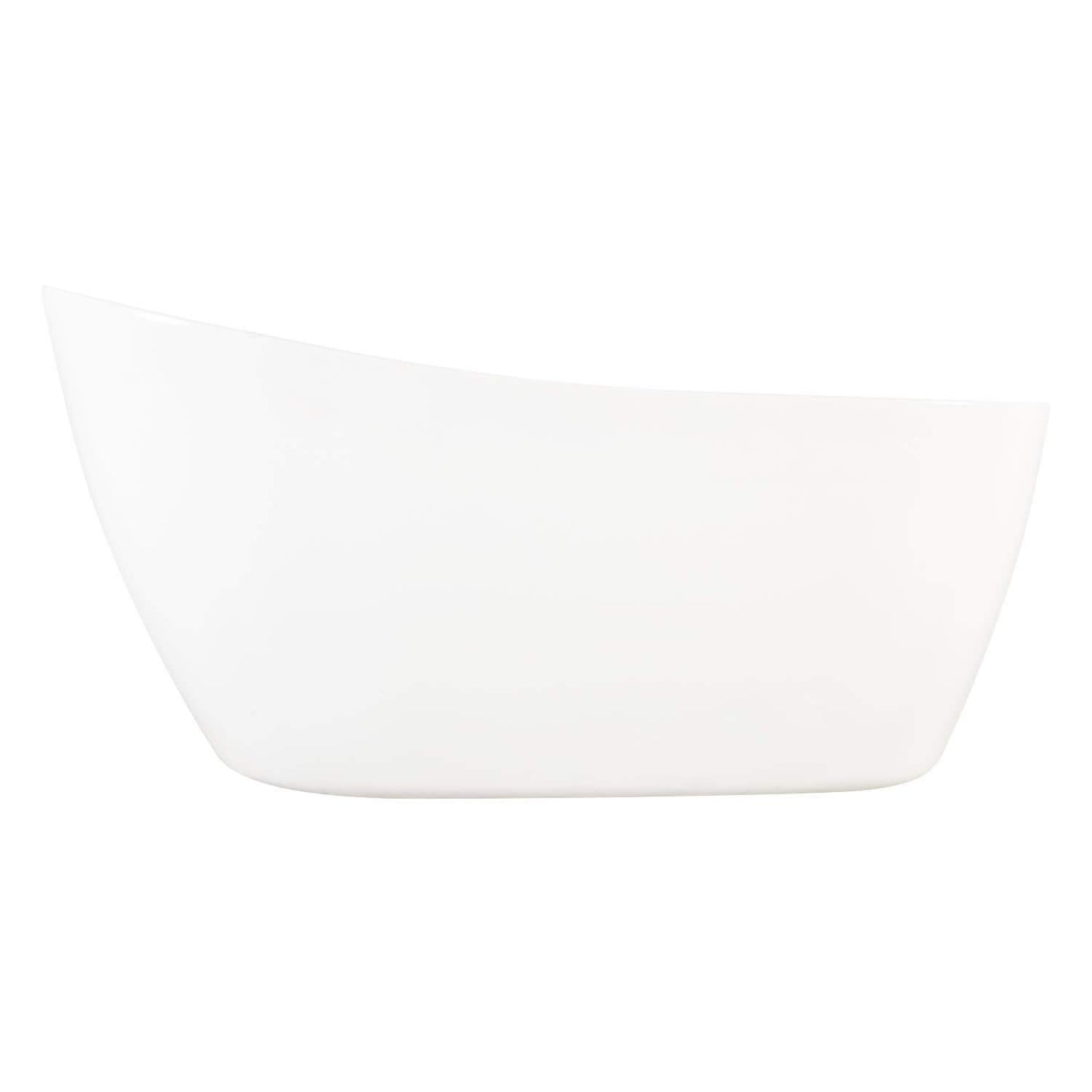 Signature Hardware 483535 Sheba 66" Acrylic Soaking Slipper Freestanding Tub with Integrated Drain and Overflow