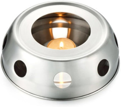 Round Base Stainless Steel Teapot Holder, Candle Heating Device Teapot Warmer Rack