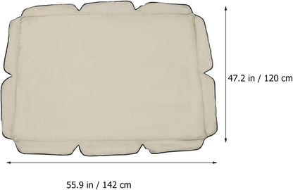 Yardwe Patio Swing Cover, Outdoor Replacement Canopy Cover, Garden Chair Shade Protector (55.9"x47.2")