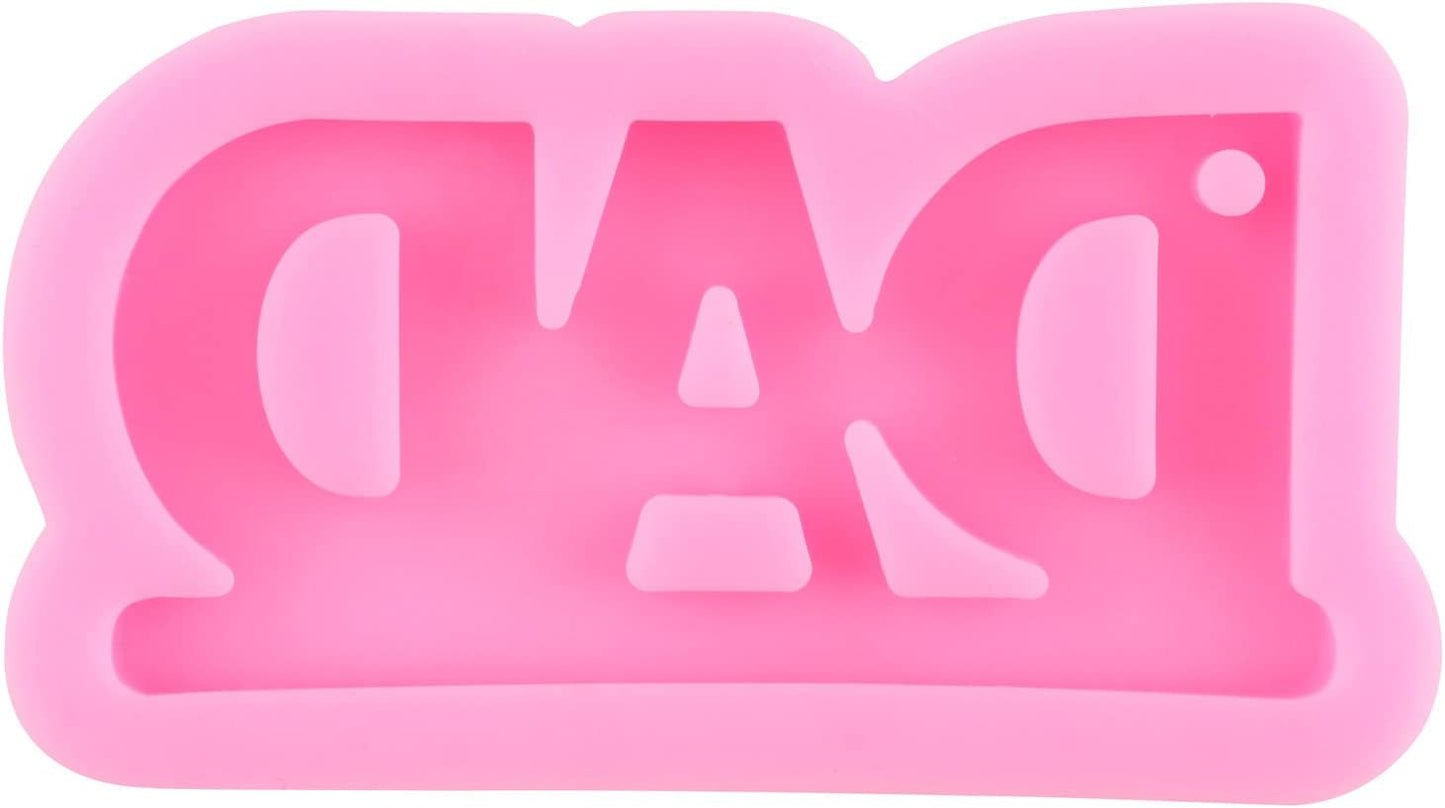 Father's Day Molds, Dad Candy Chocolate Silicone Molds, Heart Bow Tie Beard Fondant Molds Set of 4