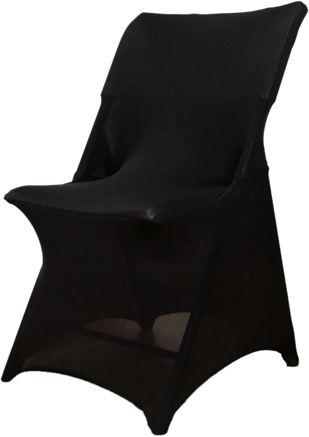 Premium Black Spandex Chair Cover for Lifetime Folding Chairs
