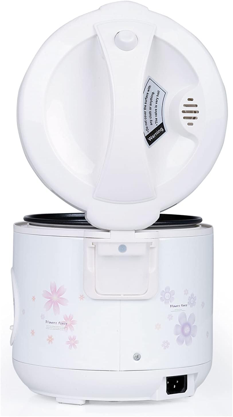 5 (TRC-04RS) TAYAMA Automatic Rice Cooker & Food Steamer Cup, White