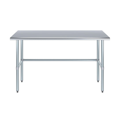 KPS Commercial Stainless Steel Work Table with Crossbar – 18" x 60" NSF Certified Heavy Duty Prep Table for Restaurant, Kitchen, or Food Truck