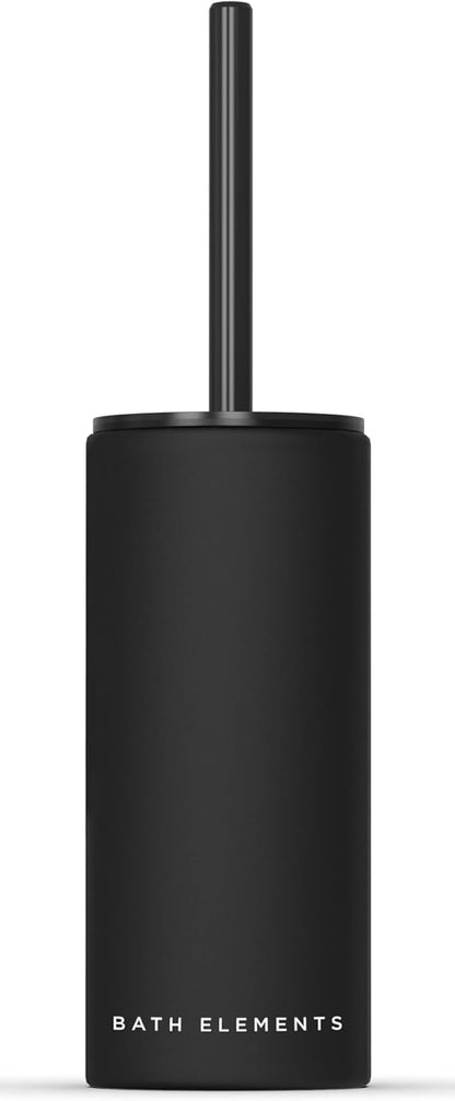Bath Elements Set Toilet Bowl Brush for Bathroom with Holder | Modern Chic Designs Toilet Cleaner with Hidden Brush
