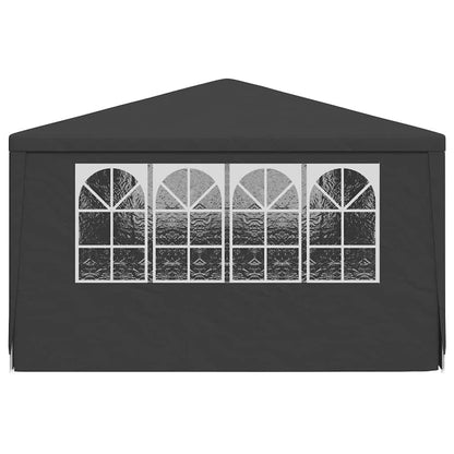 Xhnifbn 4x6 ft Party Tent Anthracite Steel Frame Shelter, UV & Water Resistant Outdoor Canopy for Backyard, Garden, Patio Weddings and Events, Easy Setup Gazebo Style for Small Gatherings