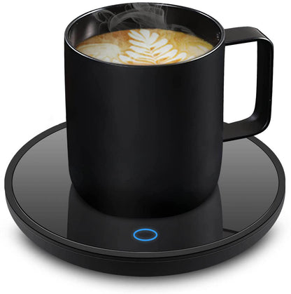 Lesipee Mug Warmer, Coffee Cup Warmer for Desk with Auto Shut Off, Candle Warmer, Electric Beverage Warmer Plate for Tea, Cocoa & Coffee, 2 Temperature Settings, for Office Home
