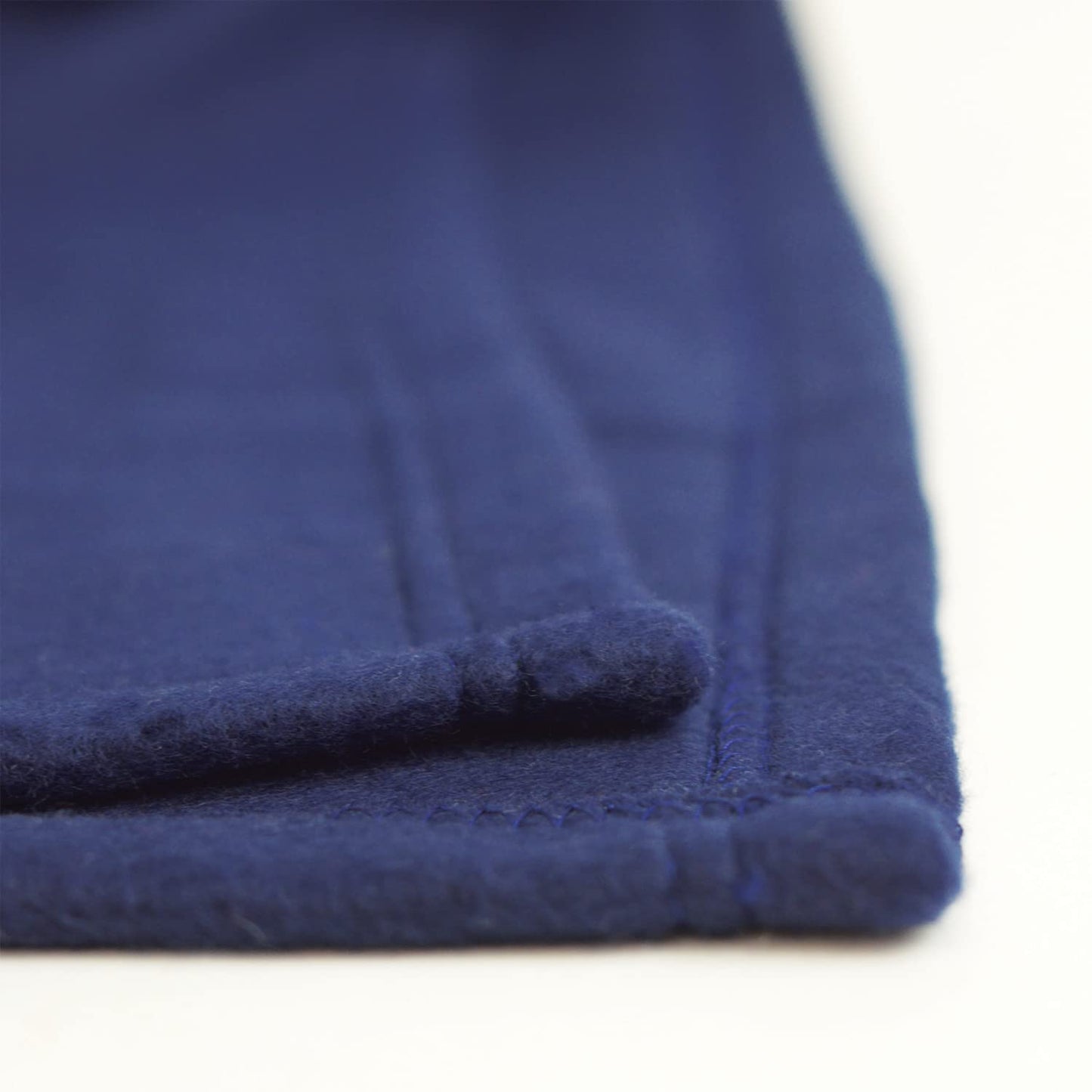 Wolf Essentials Cozy-Soft Microfleece Travel Blanket, 50x60 Inch, Lightweight, Compact, Perfect for Airplane and Car, Navy