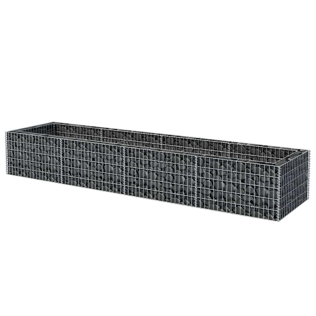 Todiikf Large Silver Galvanized Steel Raised Garden Bed 141.7"x141.7"x19.7" Modern Industrial Planter Box Outdoor Heavy-Duty Flower Bed Kit for Patio Backyard Terrace