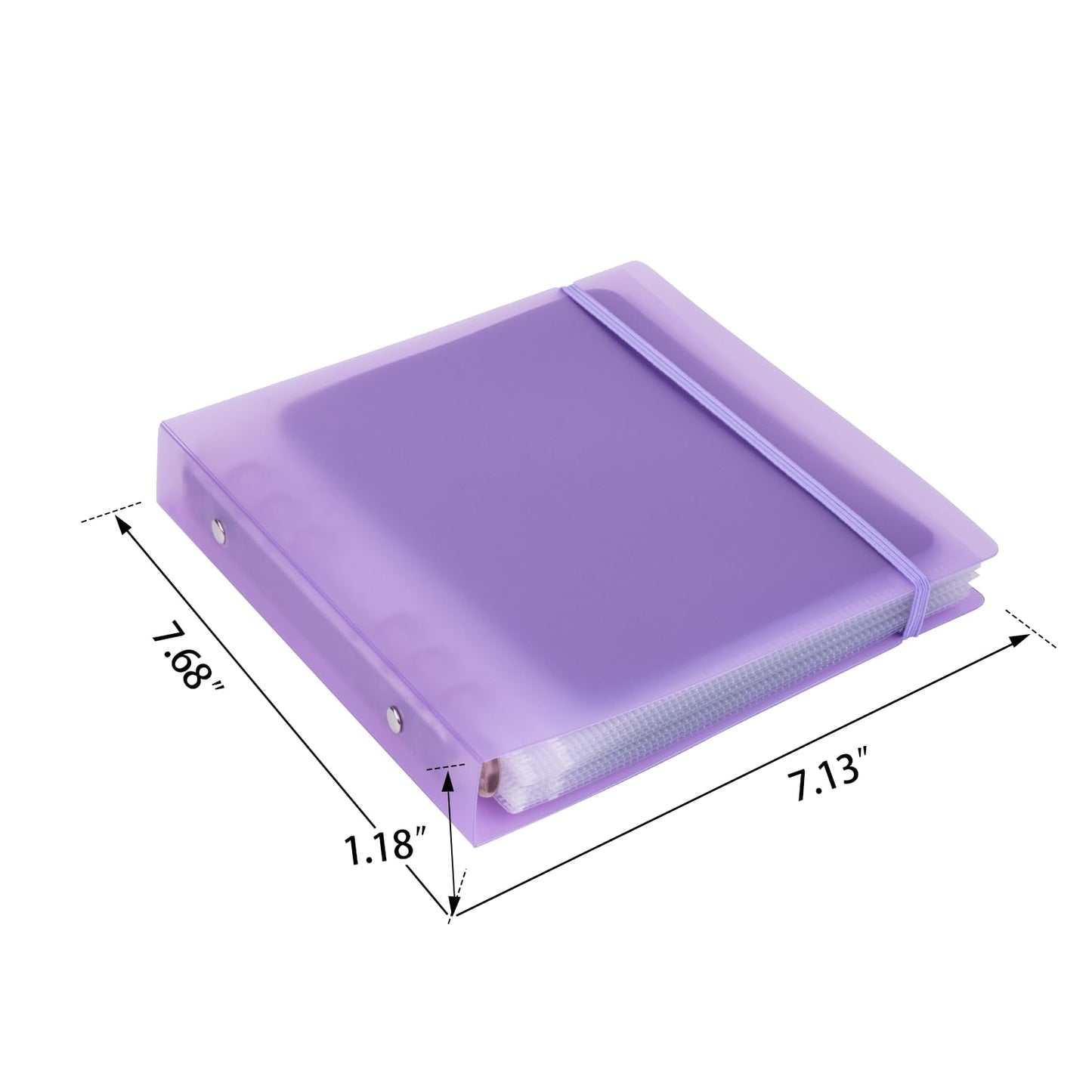 UNIMEIX Thicken 10 Pcs Magnetic Sheets for Die Storage with 1 Binder Cover, Stamp and Die Storage Die Cut Storage for Card Making Supplies(1.2 mm Thickness, Purple