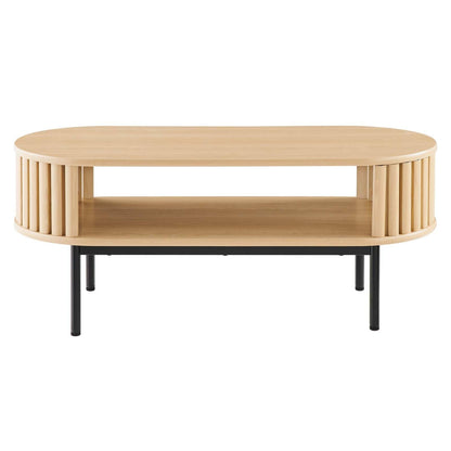 Modway Fortitude Modern Coffee Table, Oak