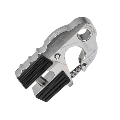Factor 55 00250-05 Ultrahook Winch Hook Closed System Shackle Max Load 16,000 lbs ULT Strength Shackle Pin Mount 48,000 lbs Offroad 4x4 Adventure – Silver