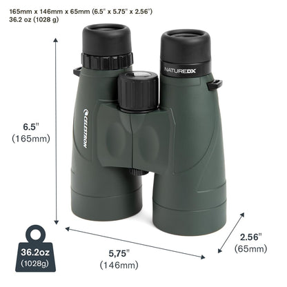 Celestron - Nature DX 12x56 Binoculars – Powerful and Bright for Long-Range Viewing – 56mm Objective Lenses – 12x Magnification – Fully Multi-Coated – Waterproof and Fogproof – Tripod Adaptable