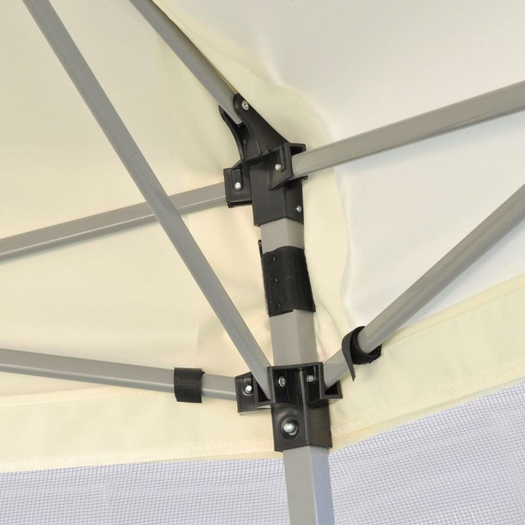 Hexagonal Gazebo Cream White, 11.8x11.8x9.2 ft Outdoor Canopy Tent with Mesh Sidewalls, Portable Pop Up Patio Shelter for Parties, Weddings, Backyard Events Lawn Structures