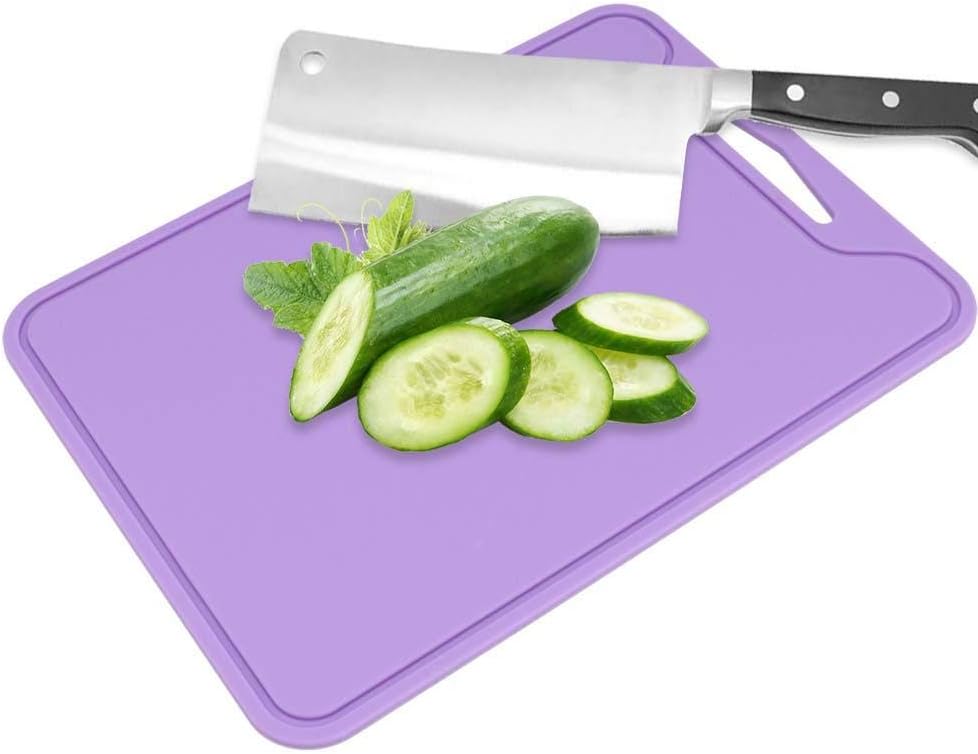 Food Grade Silicone Cutting Board, Flexible Chopping Board for Home Kitchen Use, Ideal for Fruits and Vegetables