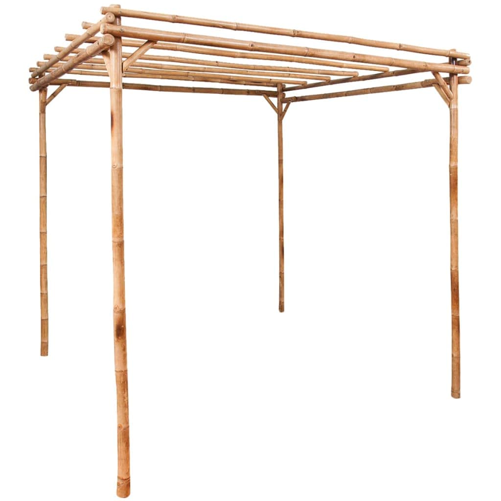 Bamboo Pergola 67x67x86.6 Inch Outdoor Garden Trellis for Climbing Plants Rose Archway Weather Resistant Backyard Patio Decor