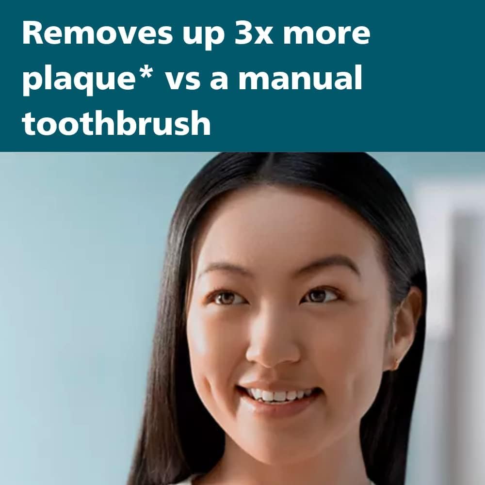 Philips Sonicare 2100 electric toothbrush with Sonic technology, QuadPacer and SmarTimer, 14-day battery life and slim egonomic design, blue and pink 2 pack