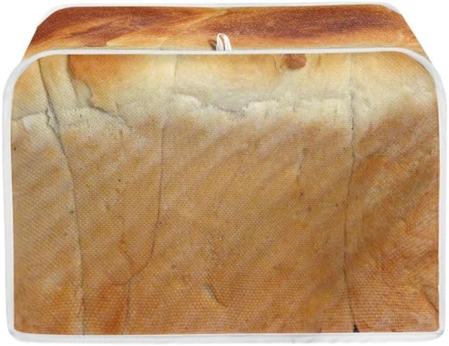 Vivid Funny Bread Pattern Toaster Cover, Waterproof 2 & 4 Slice Bread Maker Cover for Small Appliances