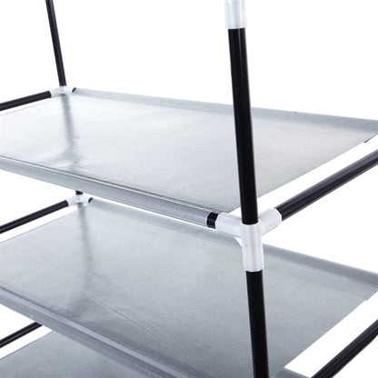 Generic 63" 10-Floor Closet, The Large Shoe Rack with dust Cover Shoe Rack with Covers on The Non-Woven Shoe Cabinet is