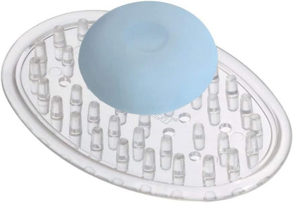 Counter, 0.75 3.25 4.75 iDesign Plastic Soap Saver, Holder Tray for Bathroom Shower, Kitchen, in. x in. x in., Clear