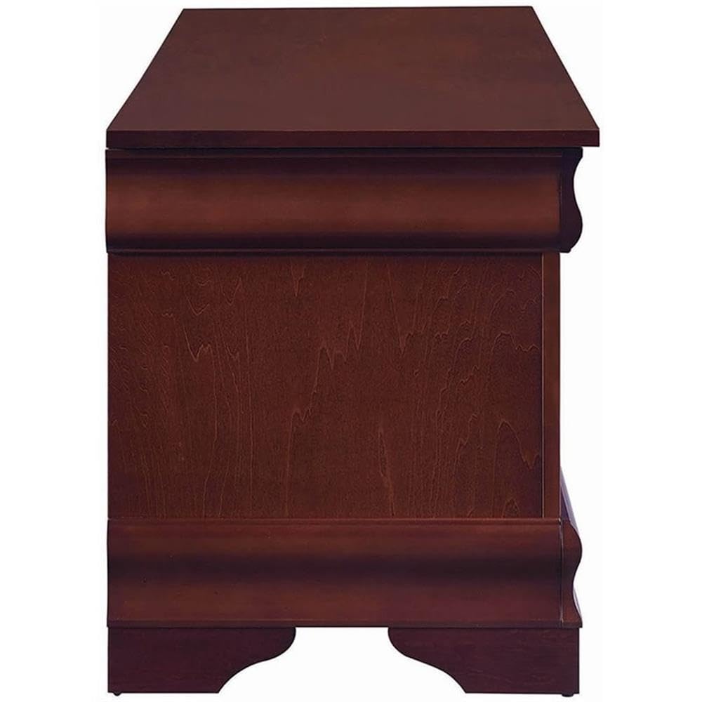 BOWERY HILL Traditional Wood Cedar Blanket Chest, Warm Brown Finish, 47" W x 17" D x 20" H, Cedar-Lined Interior, Solid Pattern, Versatile Storage for Hallway or Master Suite