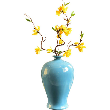 Handcrafted Ceramic Large Vase Living Room Porch Flower Flower Arrangement Decorative 33cm*14cm*5.5cm