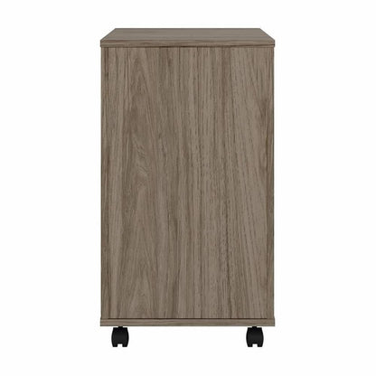 Bush Business Furniture Hybrid 2 Drawer Mobile File Cabinet in Modern Hickory - Assembled