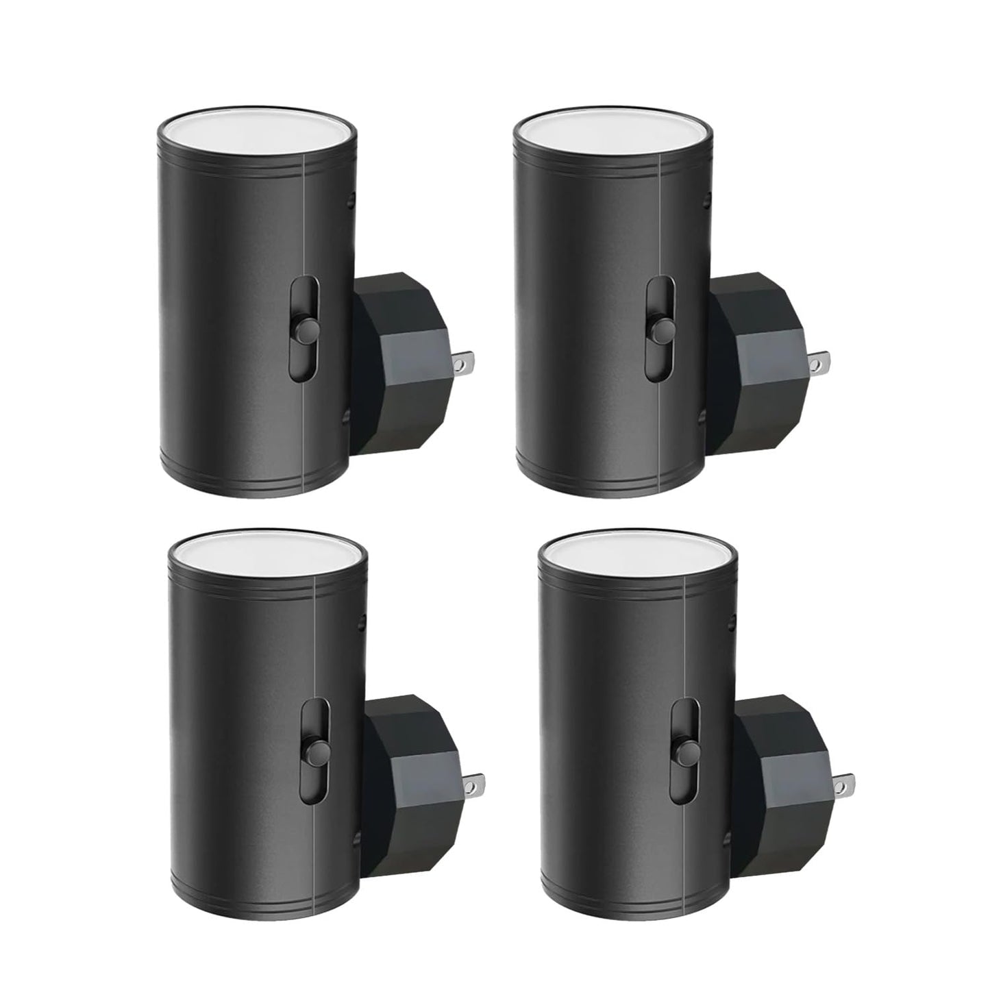 GEPLAD 4 Pack LED Night Light, Plug Into Wall, Dusk to Dawn Sensor, Soft White 3000K,Uplight & Downlight, for Bedroom, Stairway, Hallway,Bathroom Dimmable
