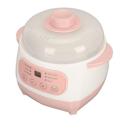 Mini Ceramic Stew Cooker With 1l Capacity And Antidry Burn Function, Electric Slow Cookers For Small Kitchen, Electric Stewing Pan Appointment Timing Sputum Stewed Automatic Boiled Porridge
