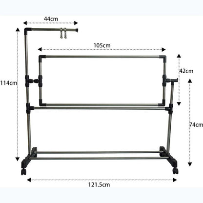 Adjustable Needlework Floor Frame, for Embroidery and Cross Stitch, Standing Craft Stand and Lap Table for Sewing and Art, Convenient Holder for DIY Projects.