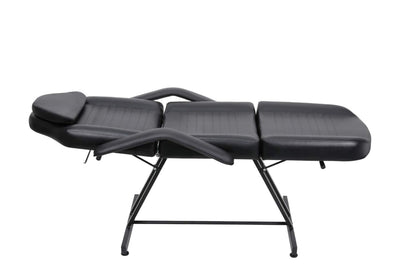 Salon Style Multi-Function Basic Facial Chair with Free Stool Facial Bed Massage Table Tattoo Massage Facial Table Bed Chair Barber Beauty Spa Salon Equipment Black