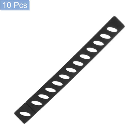 uxcell 10Pcs Knife Edge Guards, Universal Blade Covers for Kitchen, Black Plastic Knife Sheath