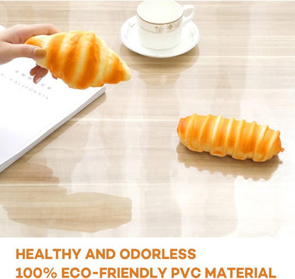 28 Inch PoPoTo Dia Clear Round Table Cover Protector Mat Sofa Side Dining Coffee End Tabletop Protector PVC Plastic