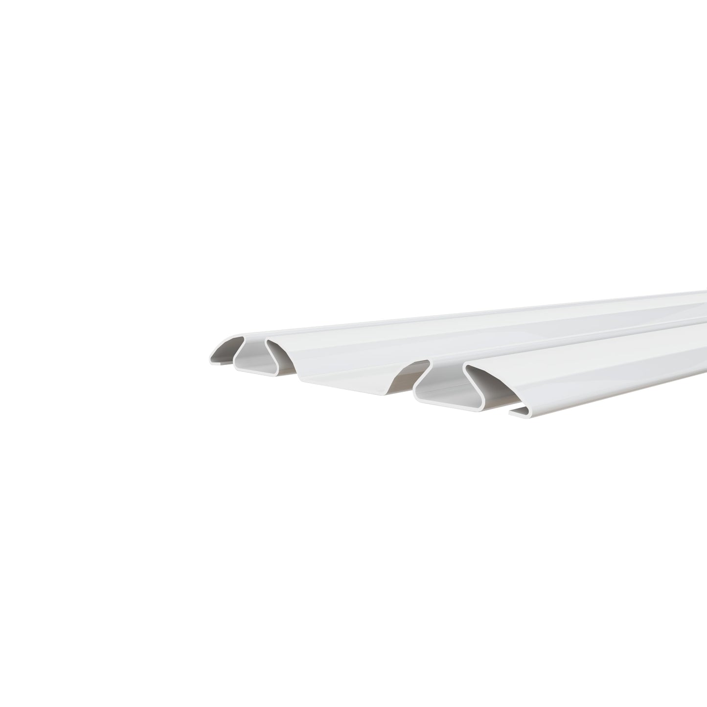 48 in. x 80 in. Mirror White Steel Frame Interior Closet Sliding Door with White Trim and Hardware Kit