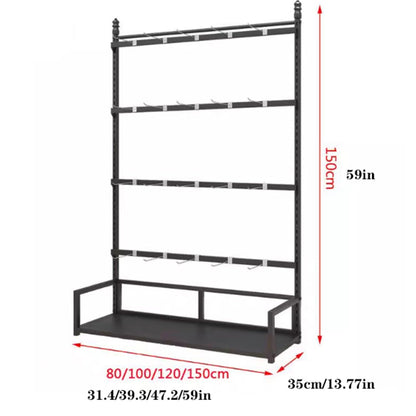 Metal Underwear Display Stand, Large Capacity, Lingerie Garment Rack, Retail Sock Show Shelves, Commercial Clothing Store Shelf, for Bras, Shorts, Hats, 80/100/120cm(Black,100 * 35 * 135cm)
