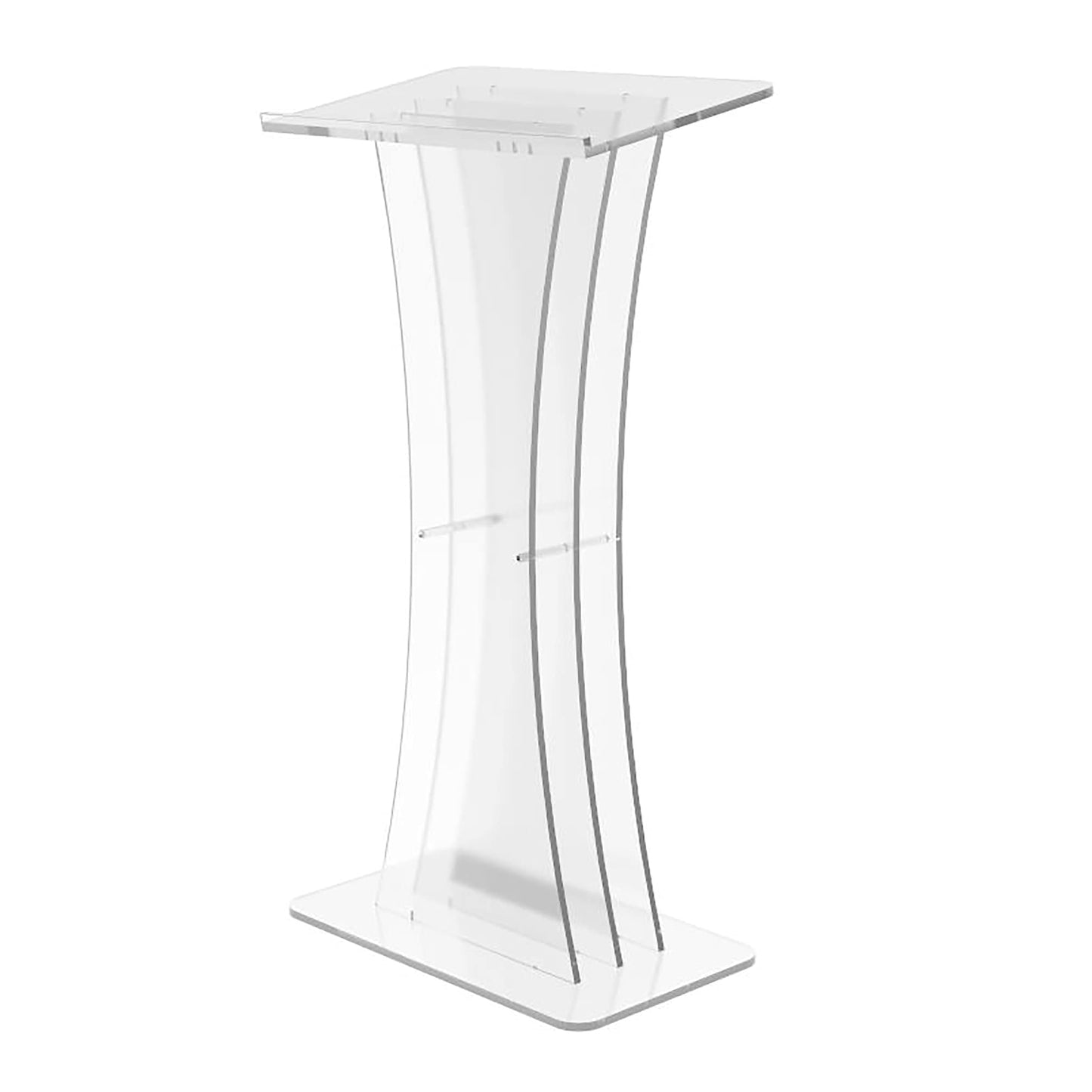 FixtureDisplays® Clear Acrylic Lucite Podium Pulpit Lectern 1803-3