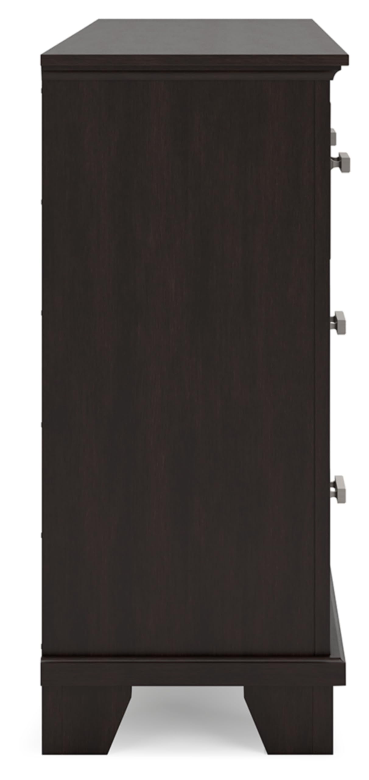 Signature Design by Ashley Covetown Contemporary 7 Drawer Dresser with Safety Stop for Bedroom, Dark Brown