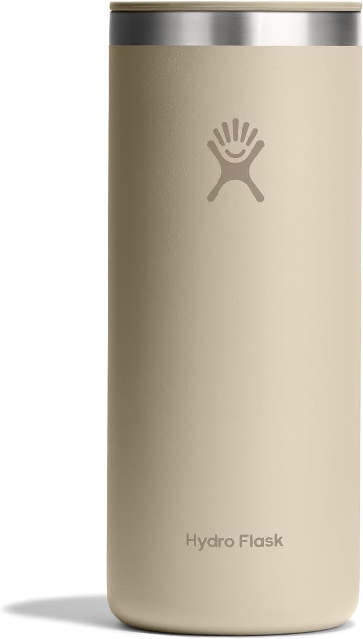 20 Oz Hydro Flask Travel Coffee Cup Insulated Stainless Steel, Non-Spill, Leak Proof To-Go Tumbler Oat Tan