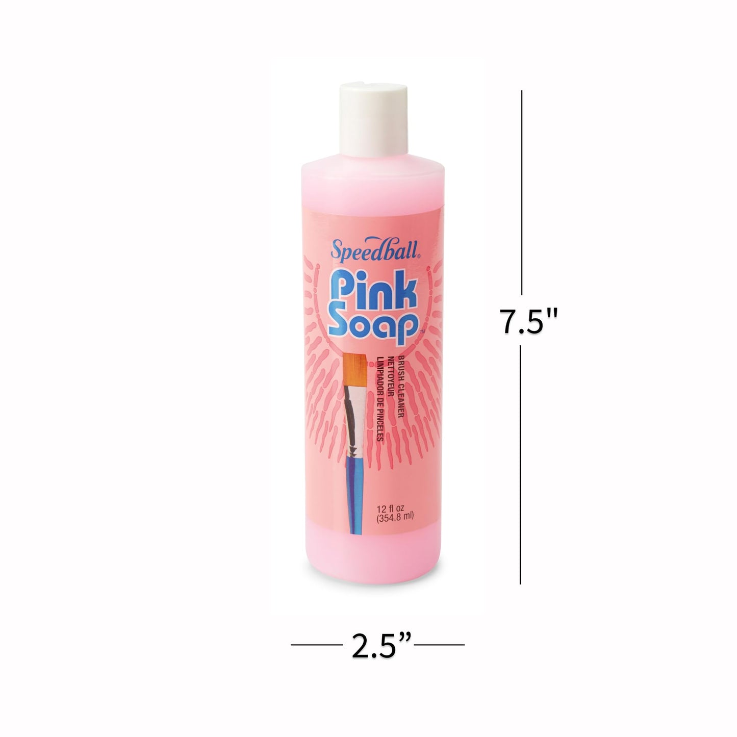 Pink Soap 12-Ounce Brush Cleaner and Conditioner (00132-66)