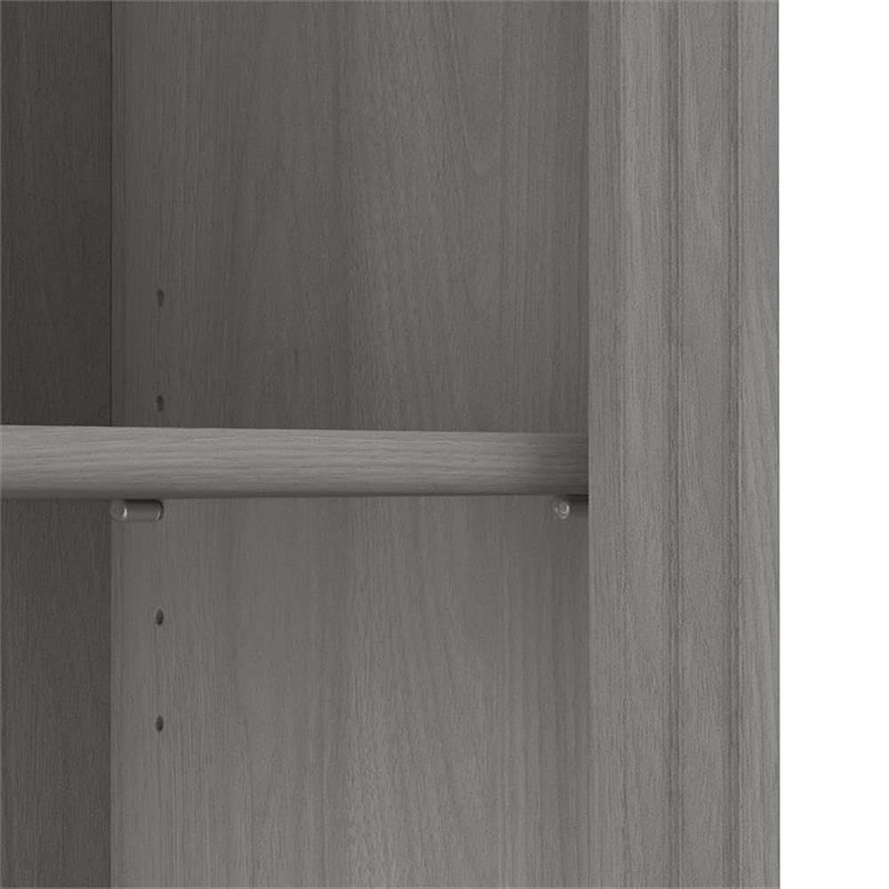 Bush Home Saratoga Tall 5 Shelf Bookcase - Set of 2 in Modern Gray