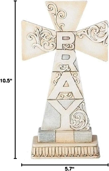 Roman INC. Pray Tabletop Cross - 10.5" HIGH from Crossword Collection
