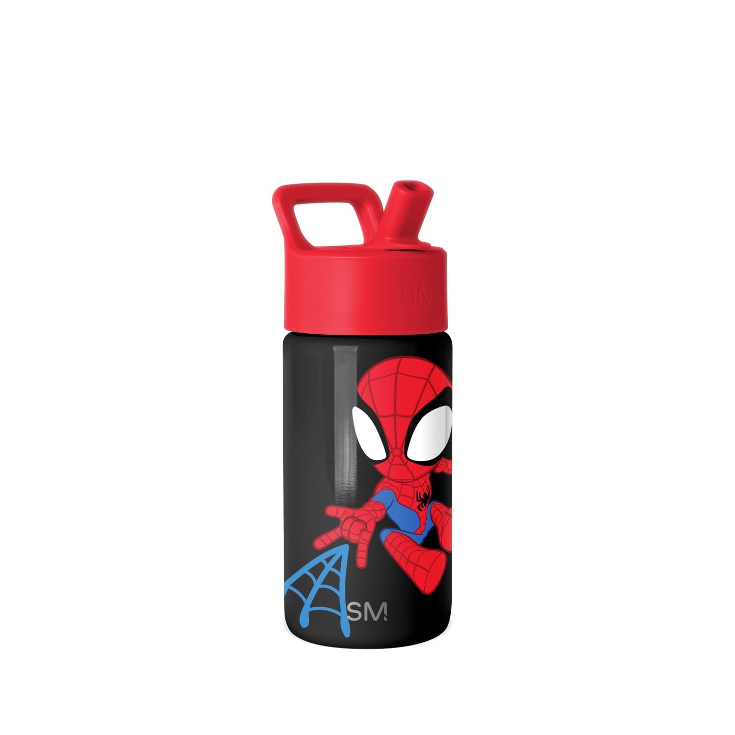 Simple Modern Kids Summit Water Bottle with Straw Lid | Marvel Spider Man 14oz Stainless Steel Cup Insulated Tumbler for Toddlers, Boys, School | Spidey Kid