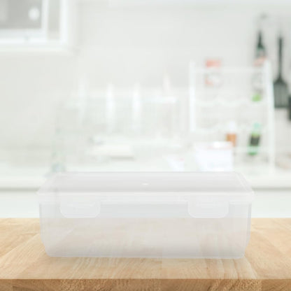 Luxshiny 3pcs Rectangular Loaf Bread Box, Airtight Plastic Bread Keeper Container for Kitchen Storing Refrigerator Cake