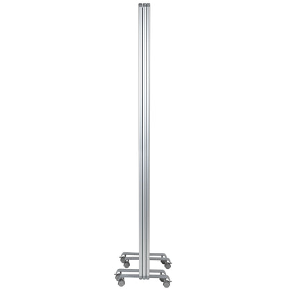 Flash Furniture Raisley 3-Section Mobile Magnetic Whiteboard Partition for Classrooms or Offices, Rolling Dry Erase Board Room Divider, 72"H x 24"W