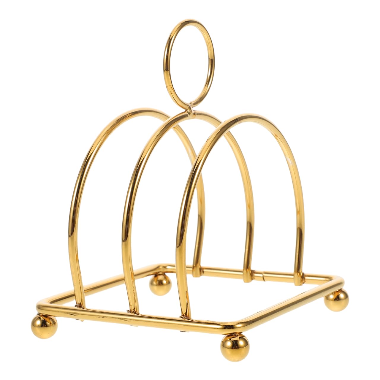 BESTOYARD 6-slices Toast Rack, Toast Holder Rack, English Style, Vintage British Bread Cooling Station with Handle, Display Tray Tool for Kitchen Bakeware, Food Server