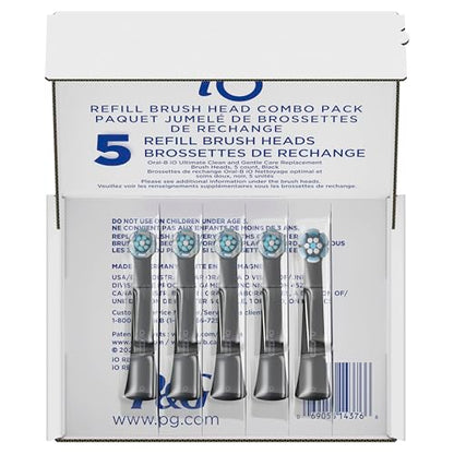 Oral-B iO Series Ultimate Clean Electric Toothbrush Replacement Brush Heads for an Oral-B Electric Toothbrush, 2 count, White