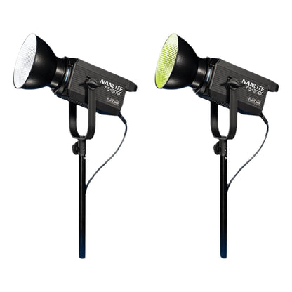 NANLITE FS-300C 300w RGB Studio Spotlight, 2700K-7500K, APP Control,Led Video Light Bowens Mount for Photography, Videography,Live Streamer,Content Creation