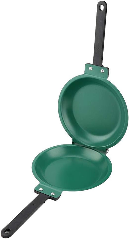 Fdit Double Side Non-stick Ceramic Coating Flip Frying Pan, Pancake Maker for Household Kitchen Cookware
