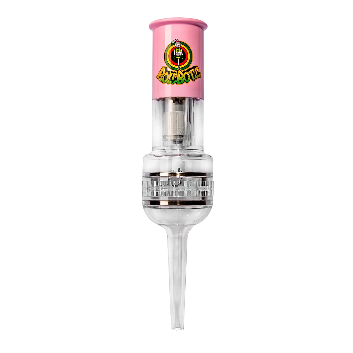 RollBotz Robokone Filler Bead Grinding Mill with Funnel USB Chargeable Pink…