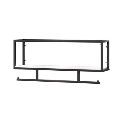 Heavy Wall-Mounted Metal Garment Rack, Commercial Clothing Display Stand for Retail, Boutique, Laundry & Home, Clothes Hanger Rod